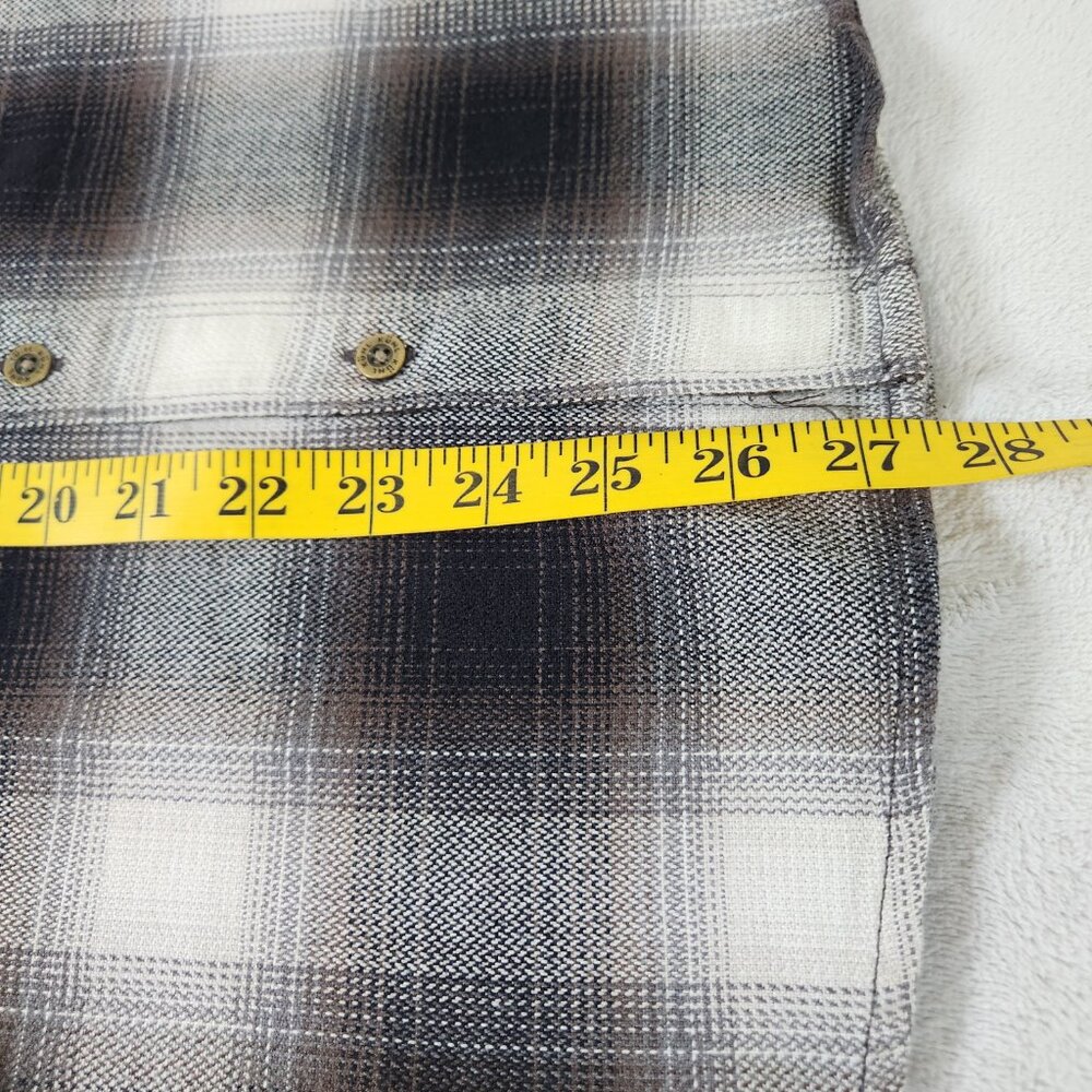 KUHL Law Flannel Shirt Men Size Medium Plaid Button Up Long Sleeve Inside Pocket - Picture 13 of 13